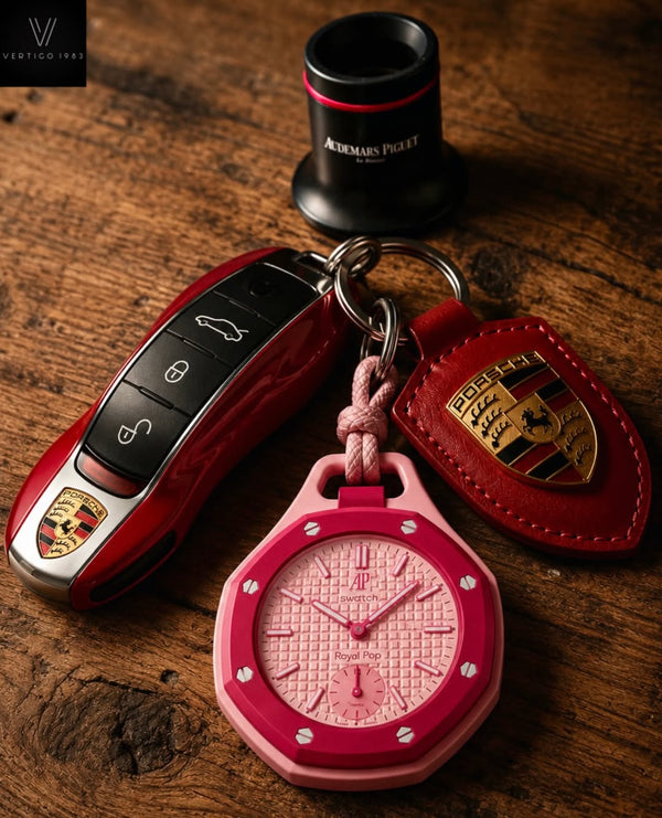 Pop watch is matching great with my car key!